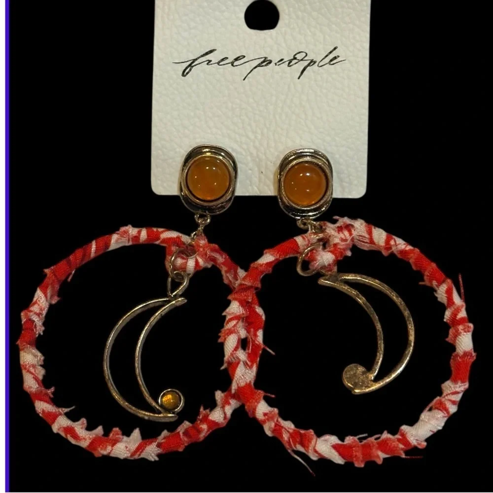 Free People Time Will Tell Hoop Earrings NWT